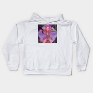 The pink warrior Kids Hoodie